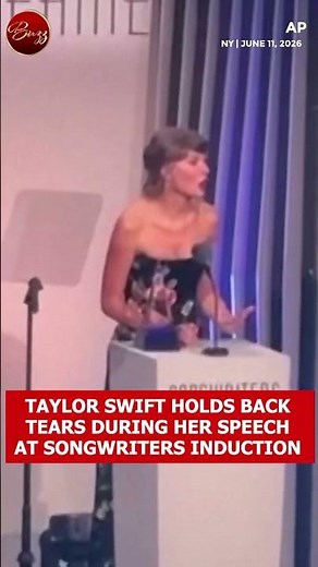 Taylor Swift Holds Back Tears, Thanks Her Family In Emotional Songwriters Hall of Fame Speech