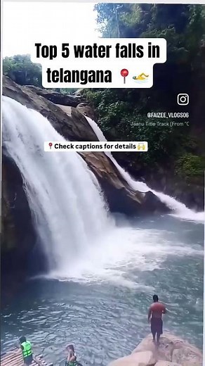 😱📍Top 5 Waterfalls Near Hyderabad 🌊 Hidden Nature Spots You Must Visit! #shorts