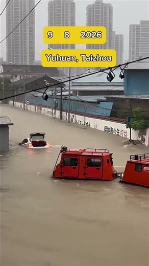 Typhoon Dolphin Causes Severe Flooding in Zhejiang, China 🌊🌀 #Shorts