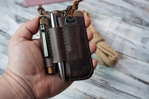 EDC Organizer | Leather Pocket Organizer | Handcrafted Minimalist Leather Caddy - Etsy