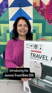 10K views · 48 reactions | We’re thrilled that Janome Maker @sjmax105 is trying out the Travel Mate 200! This computerized sewing machine features a variety of quilting and appliqué stitches, a programmable block alphabet for personalization, and comes with an automatic thread trimmer, hard cover, extension table, and a bonus quilting kit! Tap the link in bio to find out more about this convenient little machine! https://janome.pulse.ly/rotwhiyqqq | Janome Sewing Machines | Facebook