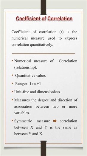 Coefficient of Correlation | Features| Easy Stats| Statistics #Correlation #Statistics #EasyStats