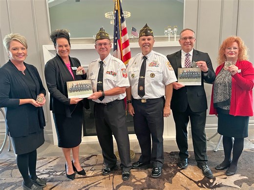 This week, Spring Grove Funeral Homes and Cemetery had the privilege of hosting the Southwest Ohio VFW Memorial Team for breakfast and presenting a $5,000 donation in support of their incredible mission. Led by Commander Randy Fannin and based at the Gregory J. Missman VFW Post 9630 in Batavia, Ohio, this all-veteran volunteer team—made up of members from the Veterans of Foreign Wars and The American Legion—conducts over 150 Military Honor services annually. These ceremonies include burial servi