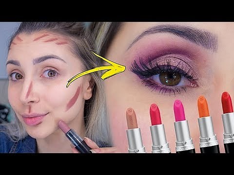 COMPLETE MAKEUP WITH JUST LIPSTICK