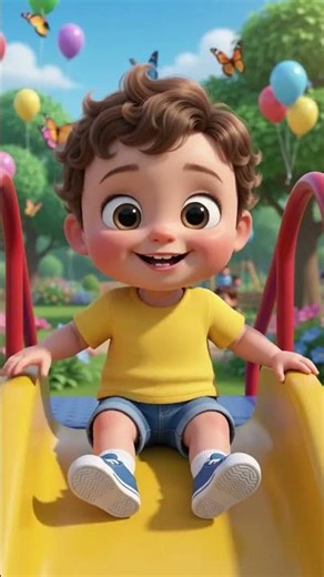 Ethan's Fun Slide Adventure! 🛝 | 1, 2, 3... GO! | Kids Choice Cartoon