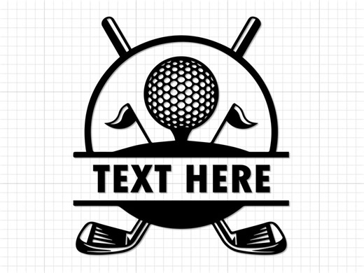 Golf SVG PNG: Custom Golf Logo Clipart – Cricut Silhouette, Digital Download - Etsy UK
