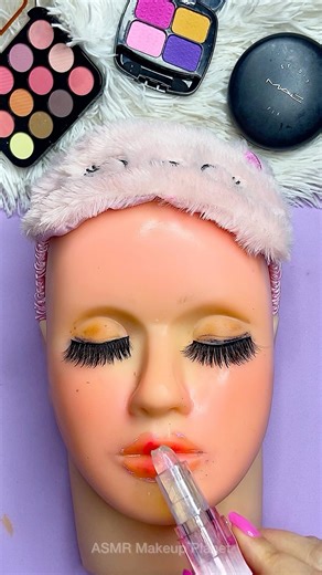 ASMR Makeup Planet Mannequin Skincare Sounds Video No talking Lip Cristal