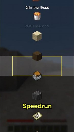 Minecraft Random Item Speedrun #minecraft #mods