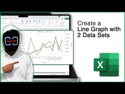 How to Create a Line Graph in Excel With 2 Data Sets!