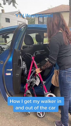 Easy Way to Transport Walker in and out of Car