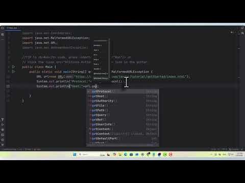 Uniform Resource Locator in java (URL) part 3