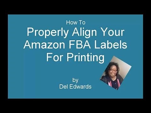 How To Properly Align Your Amazon FBA Labels For Printing