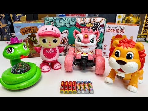 Unboxing Electric Duck, Remote-controlled Lion-dance Vehicle, Electric Lion, Electric Snake