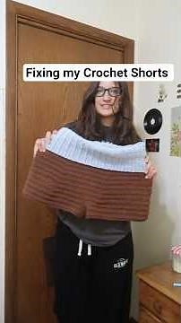 Adding Elastic to My Crochet Shorts #crochet #diy #handmade