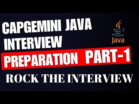Capgemini Java Interview Preparation Part1