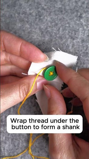 Beginner Guide Hand Sew a Button#handsewing #sewingtips #sewinghacks #sewingtutorial #sewingshorts