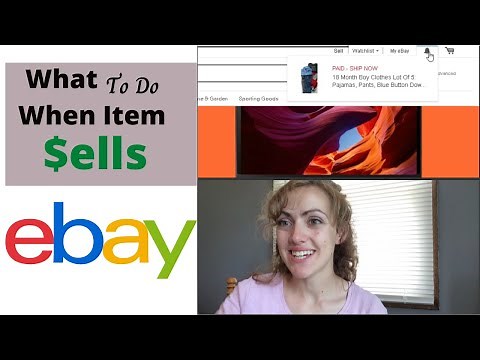 What To Do When Item Sells On eBay