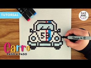 Como pintar un carro ESCARABAJO en PIXEL ART – Tutorial paso a paso #pixelart #carros
