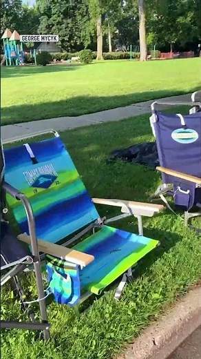 Parade dibs? These Evanston spot savers are hard to miss