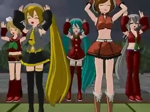 The Vocaloids - Christmas Caramelldansen + Jingle Bells