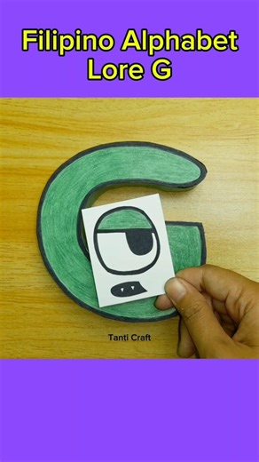 Filipino Alphabet Lore G | DIY Paper Craft #shorts #filipinoalphabetloreg #alphabetloresong