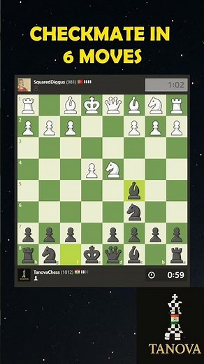 CHECKMATE IN 6 MOVES !!!