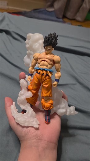 posing shfiguarts kitbash gohan head mui goku body #customactionfigure #posingfigures #shfiguarts ##figtok #marvellegends