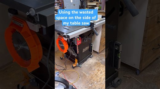 Dado stack storage on my tablesaw - using wasted space #workshop #woodworking #toolstorage