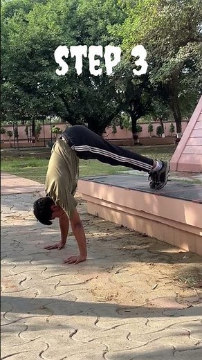 Step by step Handstand tutorial for beginners 💪 #calisthenics #handstandprep #handstandworkout