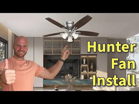 Install a Hunter Low Profile Ceiling Fan
