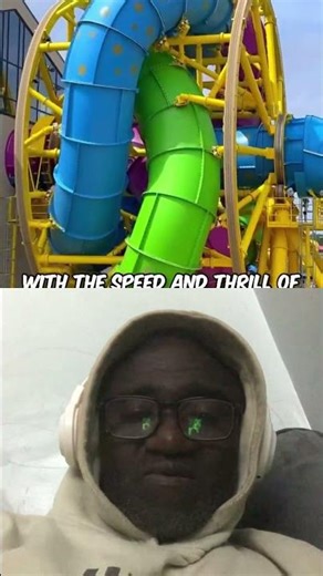 The water slide that spins like a Ferris wheel 🎡 #shorts #waterpark #insane