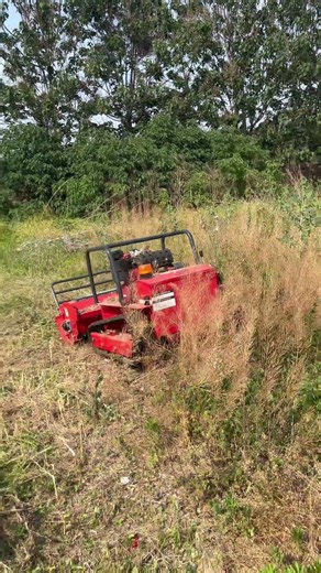 Tired of pushing heavy lawn mowers?Check this remote control mower! #automobile #lawnmowingbusiness