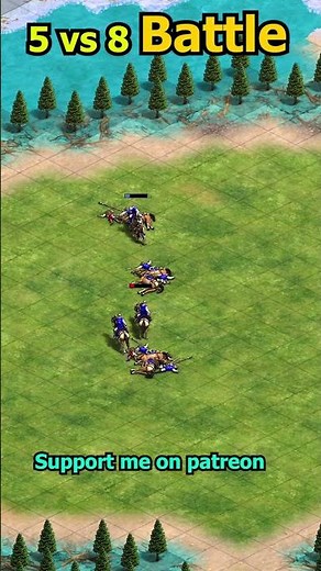 Age Of Empires 2 | 5 Spearman vs 8 scout | AoE2