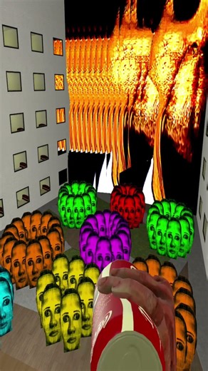 POV OBUNGA BUT BIG VS COLORFUL SELENE IN LIMINAL HOTEL #gmod #auughhgmod