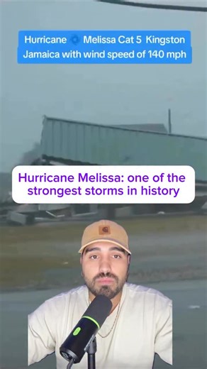 Hurricane Melissa has made landfall! 😱 #jamaica #hurricane #melissa #pray | Zach Hinojos