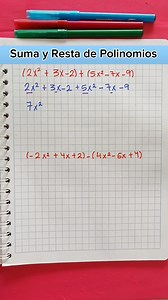 Suma y Resta de Polinomios ✅️ | Dinia