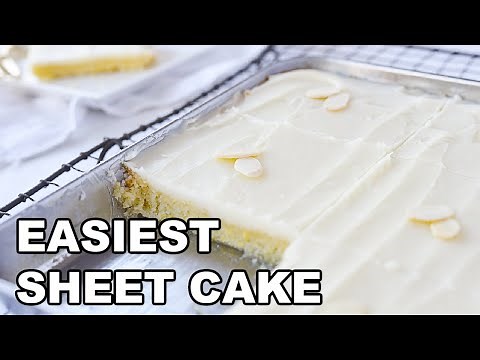 WHITE TEXAS SHEET CAKE {SMALL BATCH}