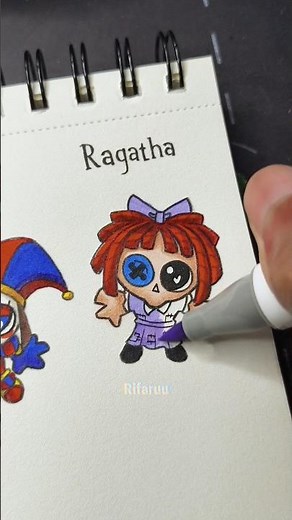 How to draw cute Evil Jax, Pomni, Ragatha #drawing #tutorial #theamazingdigitalcircus #fyp