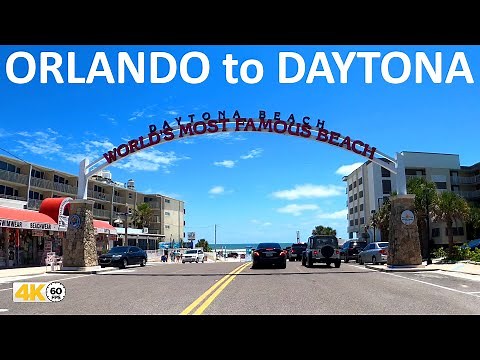 Driving to Daytona Beach Pier from Orlando (ish) Florida on the I-4 and I-95