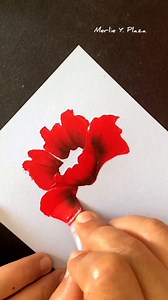22K views · 338 reactions | Acrylic Poppy Flower Art #acrylic #acrylicpainting #flowerart #beginner #art | MB.Plaza Art | Facebook