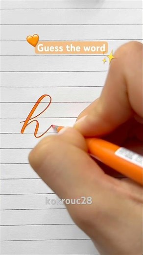How to write the word happy | Calligraphy
