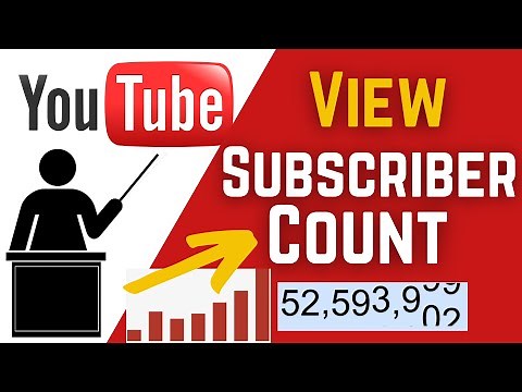 How To See Live Subscriber Count Of Any Youtube Channel | How To See Live Subscribers Count