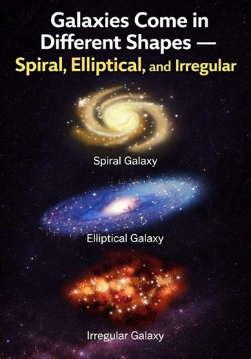 Three Main Types of Galaxies