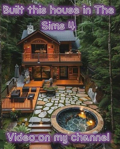 🏠 The Sims 4 | Attractive log cabin | From Real #shorts #thesims4