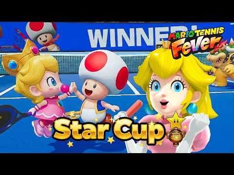 Mario Tennis Fever Baby Peach & Toad - Star Cup (Shadow Racket & ？ Block Racket)