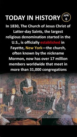 When Was The LDS Church Founded? ⛪