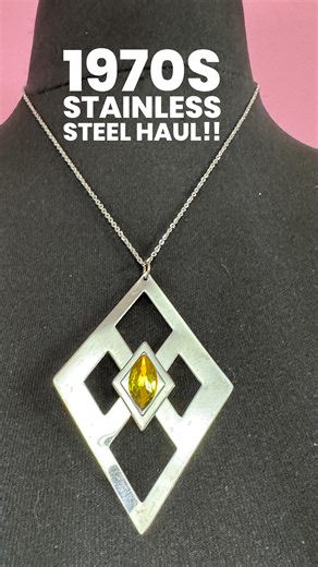 Well all the great stainless steel jewellery names are here… Jason designs, peak, Sheffield, Moda and Lord Python … 1970s steel really lasts!!!! Coming to LALA today ! #stainlesssteeljewellery #1970sstyle #vintagejewelleryforsale | Loved and Loved Again Antique, Vintage & Retro Jewellery and collectables