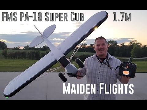 FMS - PA-18 Super Cub - 1.7m - Maiden Flights
