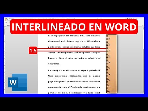 Cómo PONER INTERLINEADO en WORD 1.5 2.0 : Tips y atajos de teclado