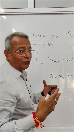 your vs you're 🤔🙋 #englishlearning #education #englishlearningclass #contractionwords #homophones